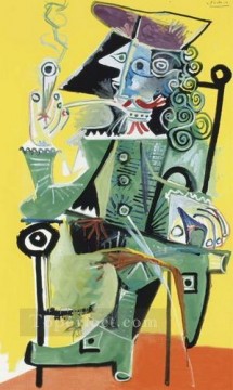 Pablo Picasso Painting - Mosquetero con la pipa 3 1968 Pablo Picasso